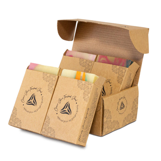 Aurial - Feminine Handmade Bar Soap with Hemp Seeds Oil - Made in USA - 4.5 Ounces Pack of 4